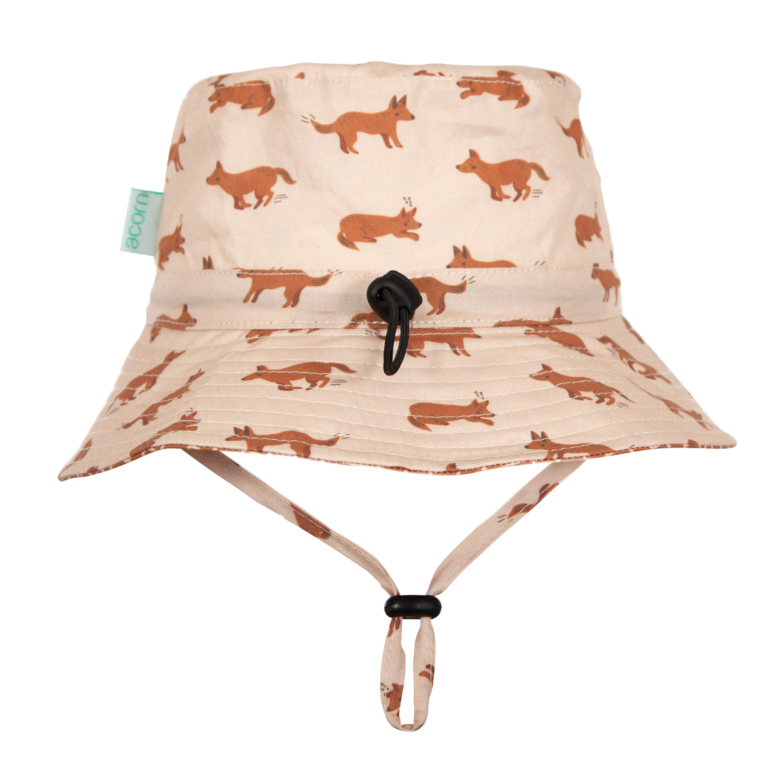 Acorn Hat - Red dog wide brim bucket hat