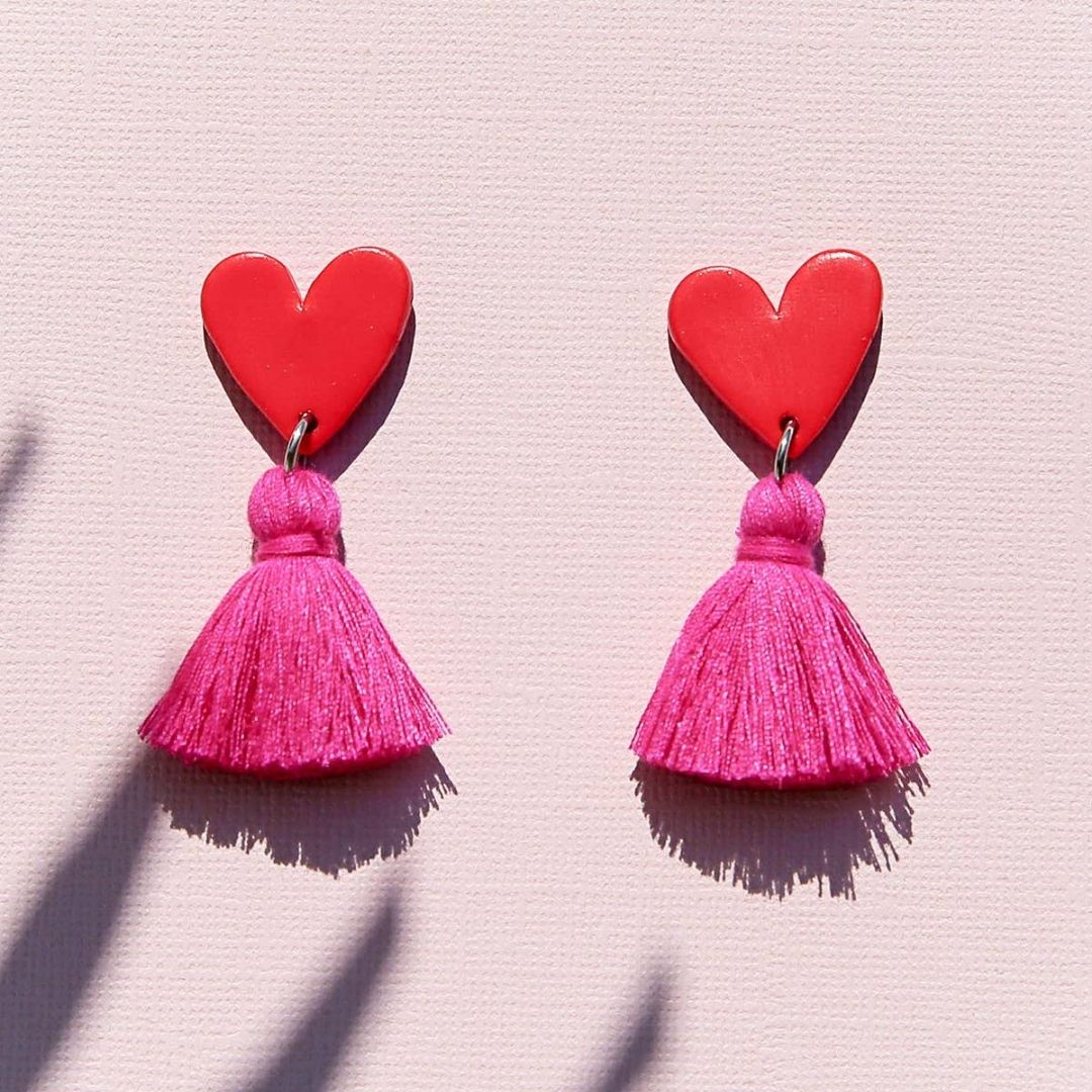 Red Heart Tassels