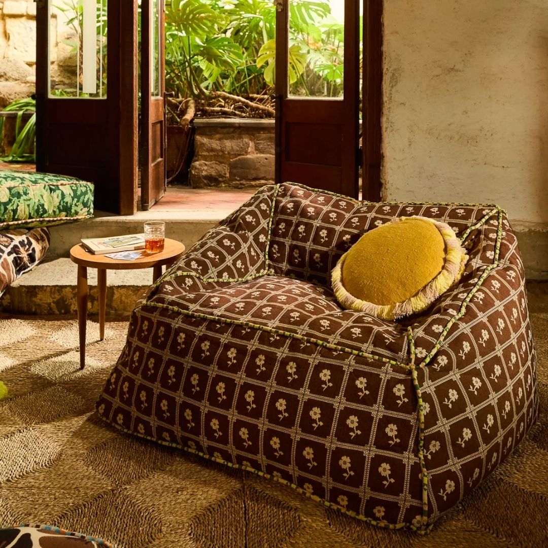 Reese Round Cushion - Ochre
