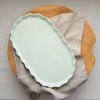 Ruffle medium oval platter - Evergreen