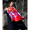 Silk Scarf - My Country by Rosie Tarku King (Red)
