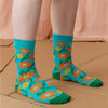 Put a spring in your step with these Springtime socks designed by Esther Sandler of Togetherness Designs