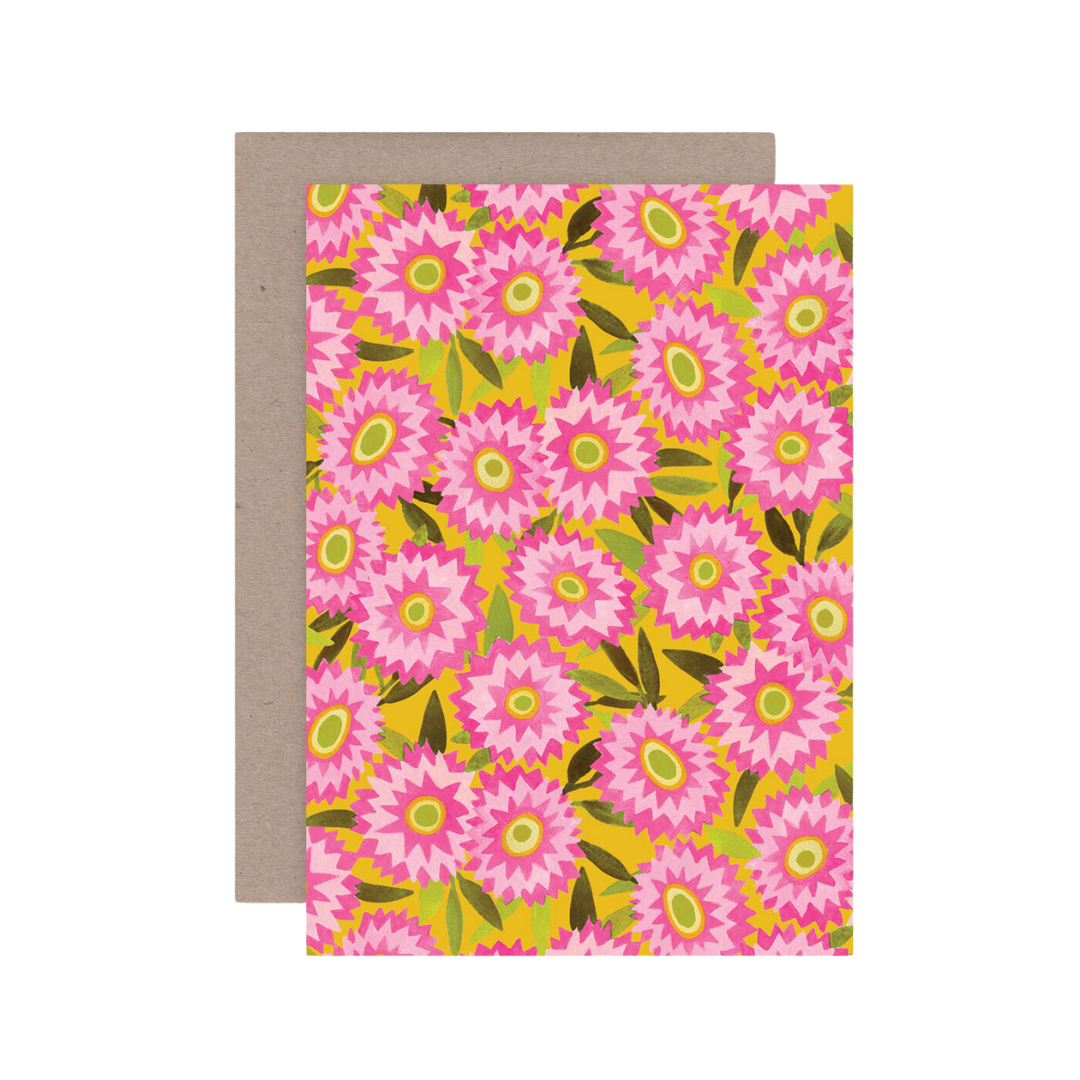 Strawflower card