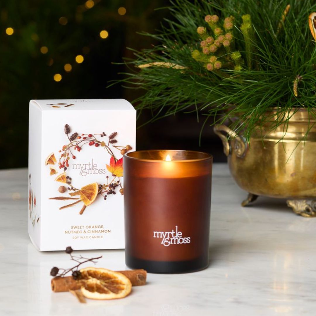 Sweet Orange, Nutmeg & Cinnamon Christmas Candle