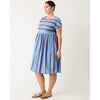 Tathra Woven Dress -  Raspberry Stripe