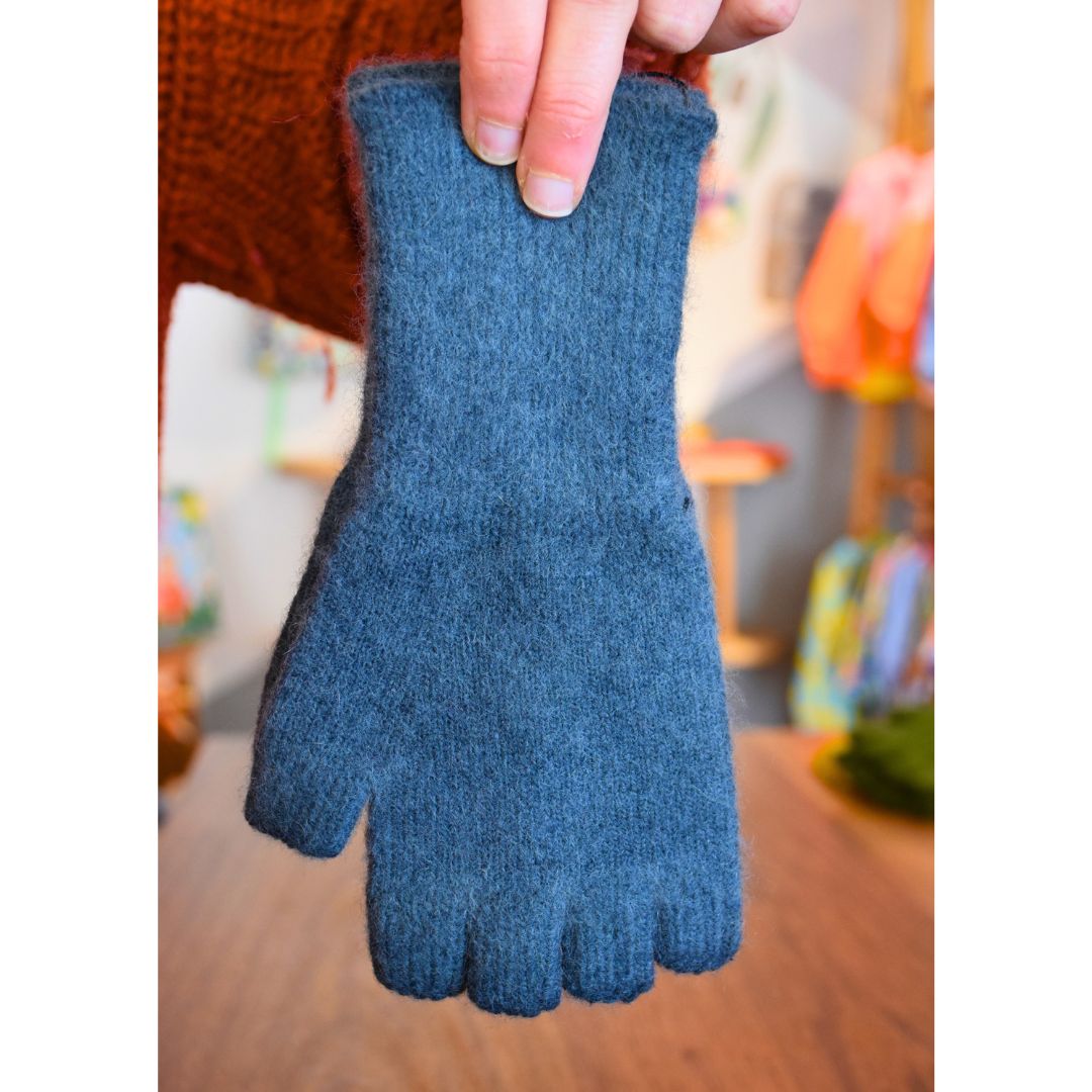 Fingerless gloves / Angora / Lambswool
