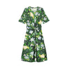 Terra Short Sleeve Wrap Dress - Garden