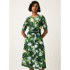 Terra Short Sleeve Wrap Dress - Garden