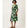 Terra Short Sleeve Wrap Dress - Garden