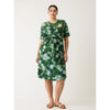 Terra Short Sleeve Wrap Dress - Garden