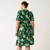 Terra Short Sleeve Wrap Dress - Garden