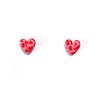 Terrazzo Heart Studs