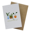 Thank you for helping me grow // Plantable card