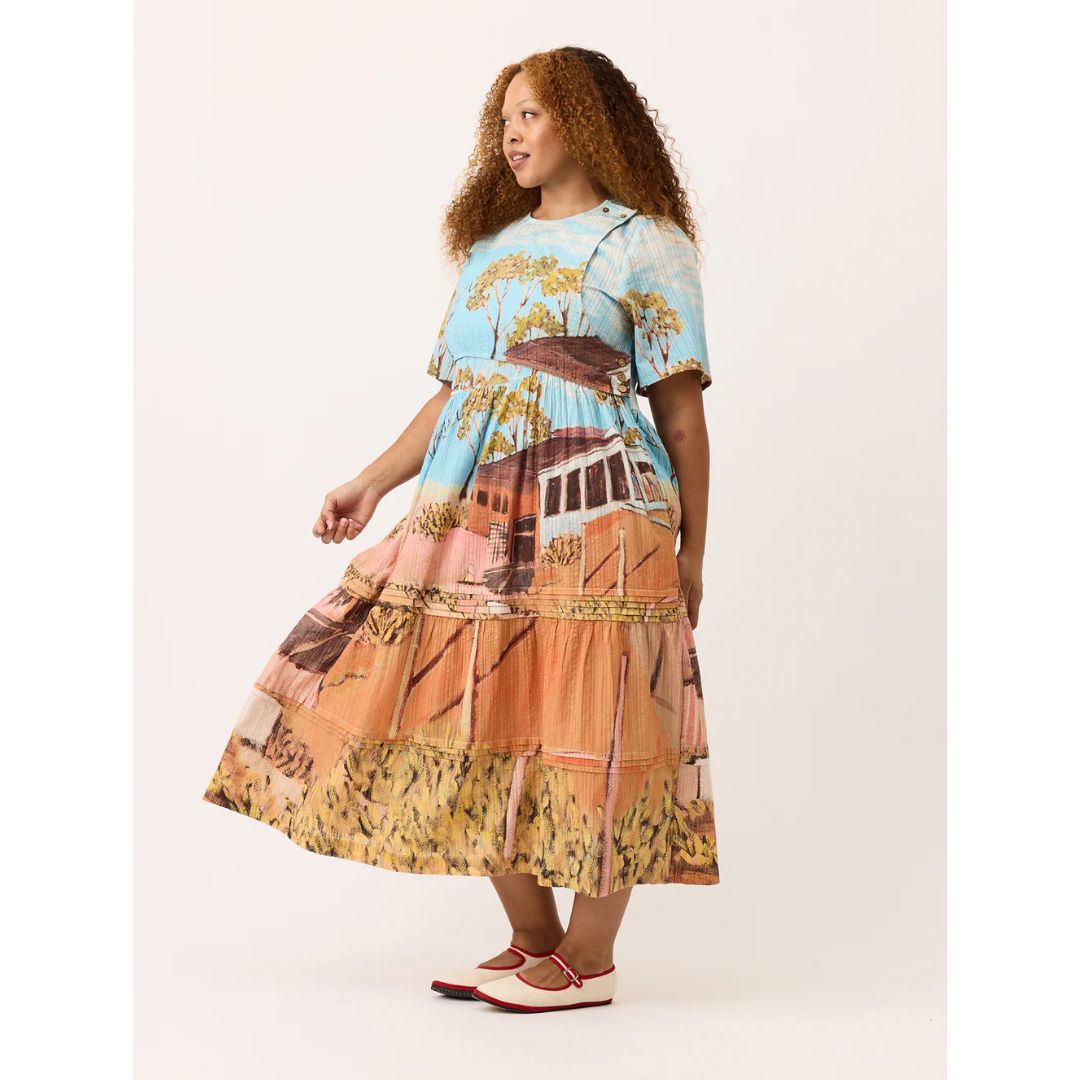 Tiered Mabel Dress - Shack Print