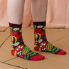 Add fun to your sock collection with these veggie inspired socks, designed by Esther Sandler of Togetherness Designs