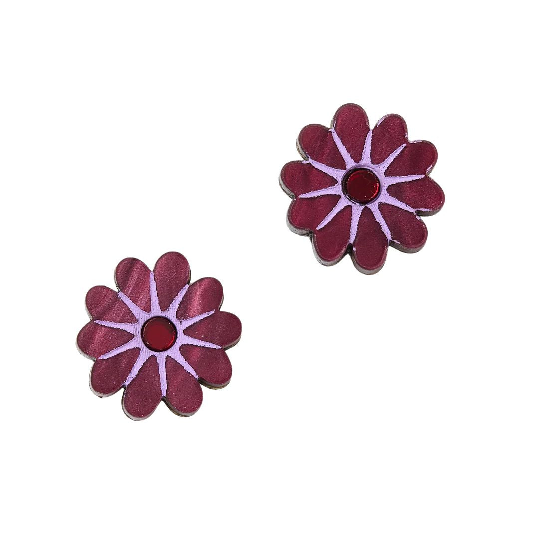Vera Earrings - Mulberry