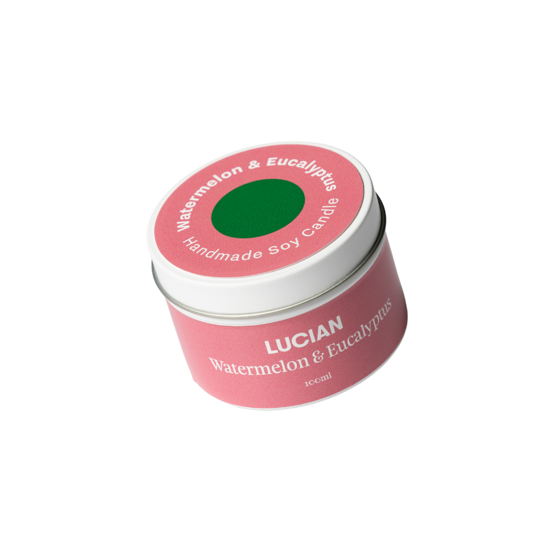 Watermelon & Eucalyptus- Medium Tin