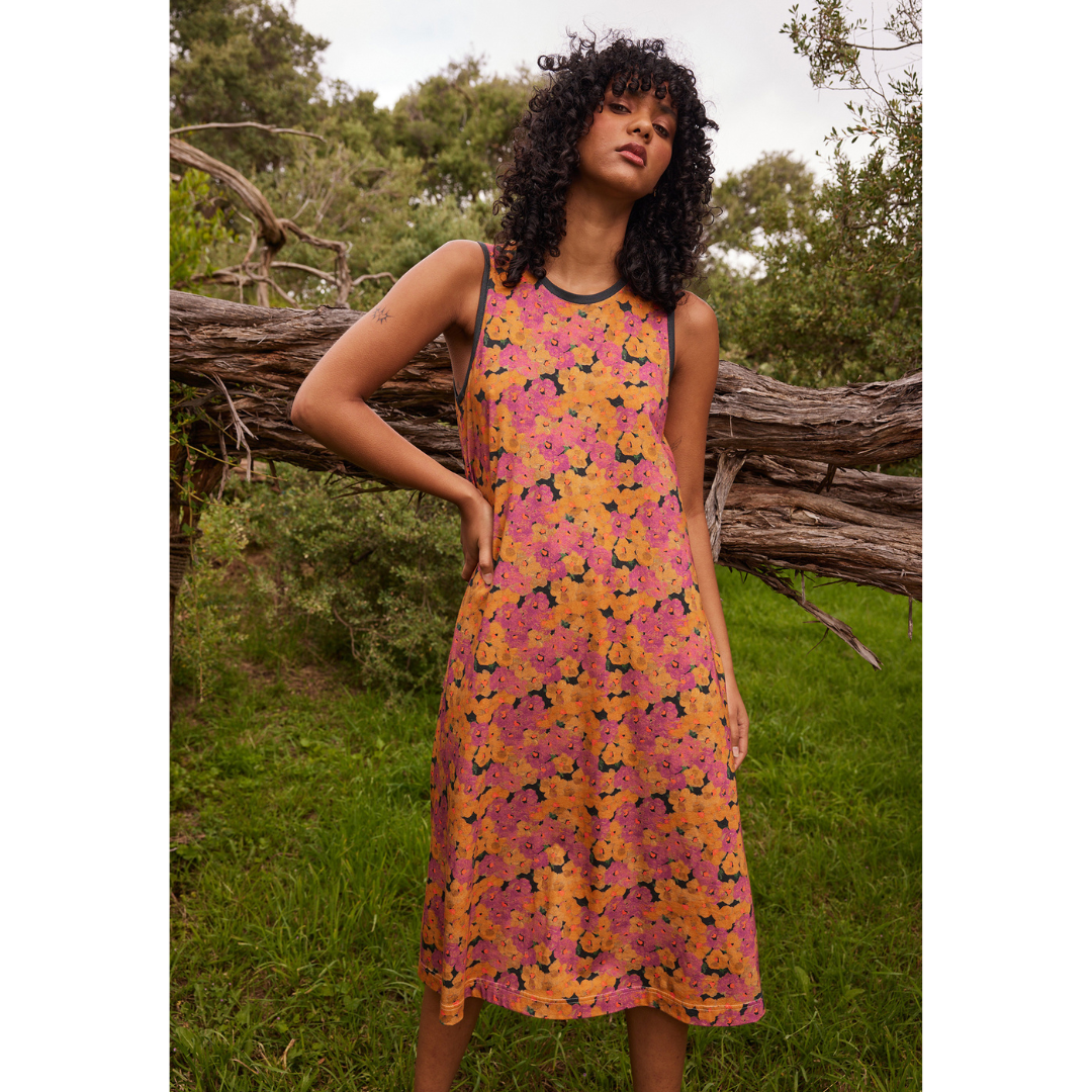 Wren Tank Dress - Sunset Floral by Nnacybird