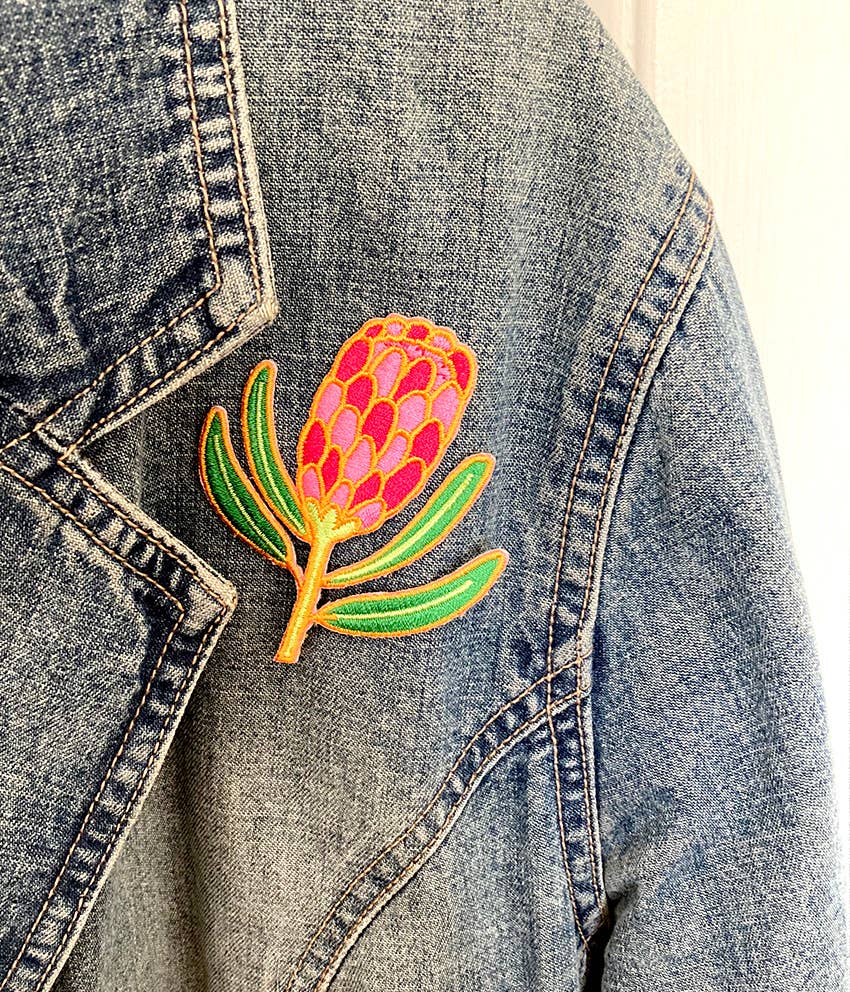 Protea Embroidered Patch