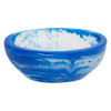 The Astrid Tiny Bowl is a small yet impactful piece that’s perfect for the table or for storing your precious trinkets, reimagined here in our stunning swirling together a rich cobalt blue and transparent resin for a bold statement.  By Sage & Clare