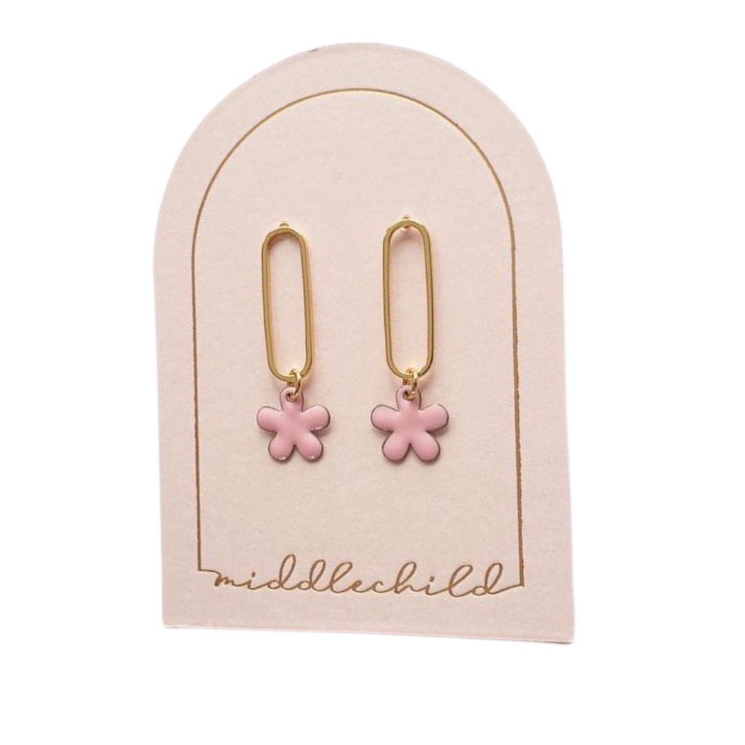 Buddy Earrings -Pink