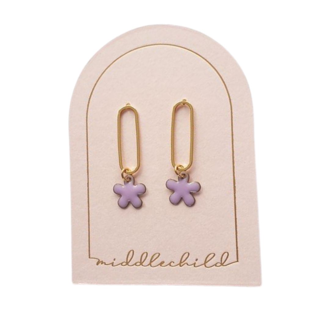 Buddy Earrings - Lilac