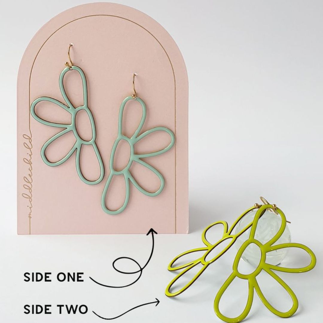 Dandy  Line Earring - Honeydew/Neon