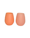 Colour every experience with peach + petal silicone 'fegg' tumblers by Porter Green.