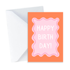 Funky Happy Birthday Card - A7 Mini Colourful Birthday Card