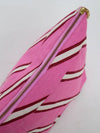 Raspberry Stripe Cosmetic Case