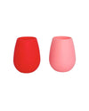 Colour every experience with cherry + blush silicone 'fegg' tumblers by Porter Green.