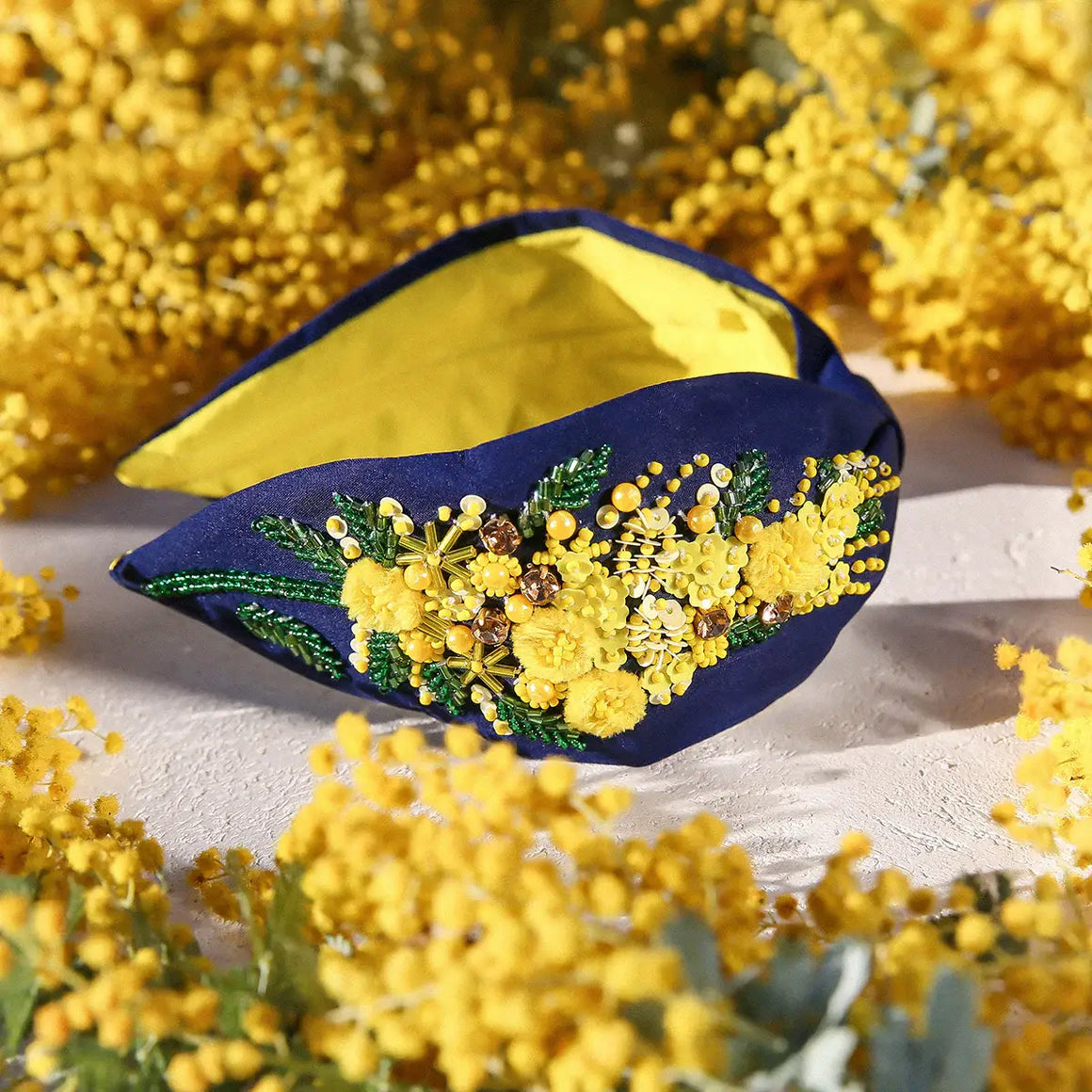 Navy Wattle Headband