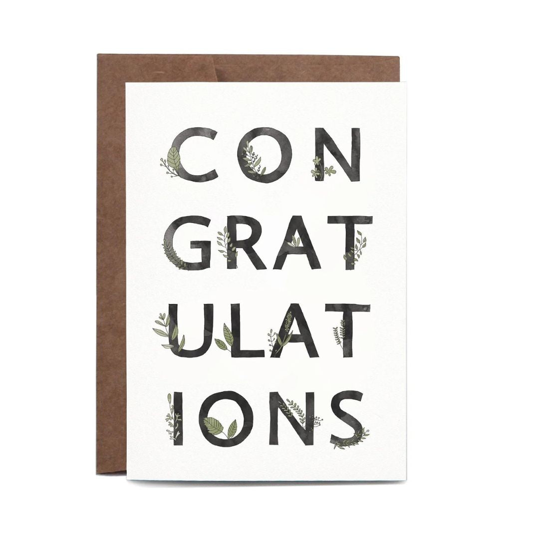 Congratulations Botanic // Greeting card